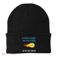 Pickelball Pun Funny Gift For Pickleball Lovers & Players Beanie thumb 0