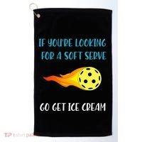 Pickelball Pun Funny Gift For Pickleball Lovers & Players Golf Towel thumb 0