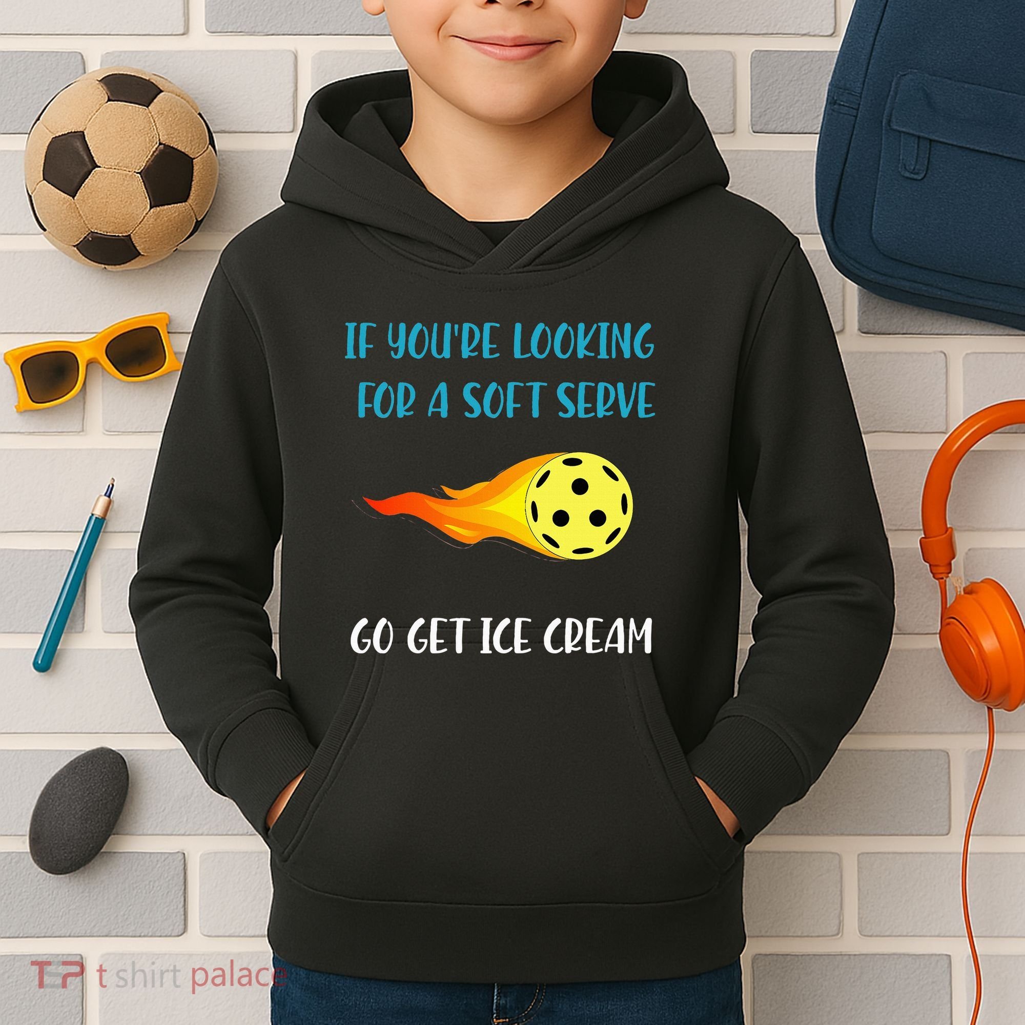 Pickelball Pun Funny Gift For Pickleball Lovers & Players Kids Hoodie