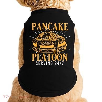 Pancake Platoon Football Line Great Gift Doggie Tank