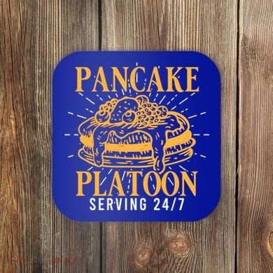 Pancake Platoon Football Line Great Gift Coaster