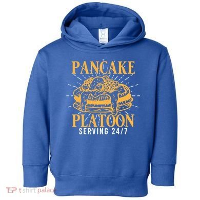 Pancake Platoon Football Line Great Gift Toddler Hoodie