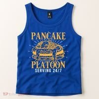 Pancake Platoon Football Line Great Gift Tank Top thumb 2