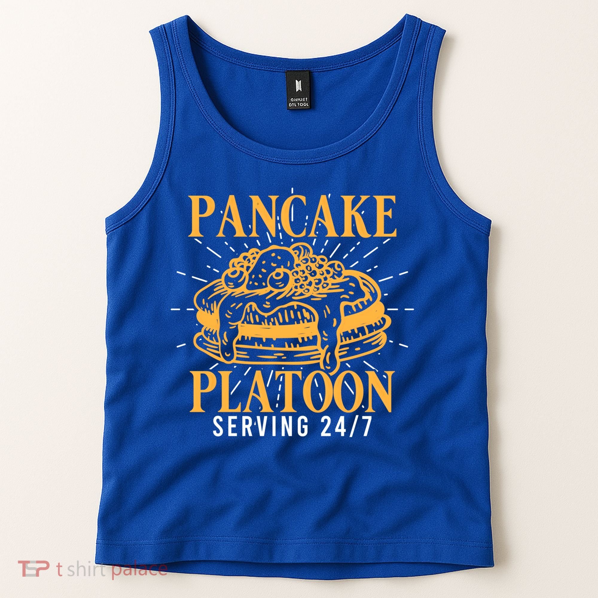 Pancake Platoon Football Line Great Gift Tank Top