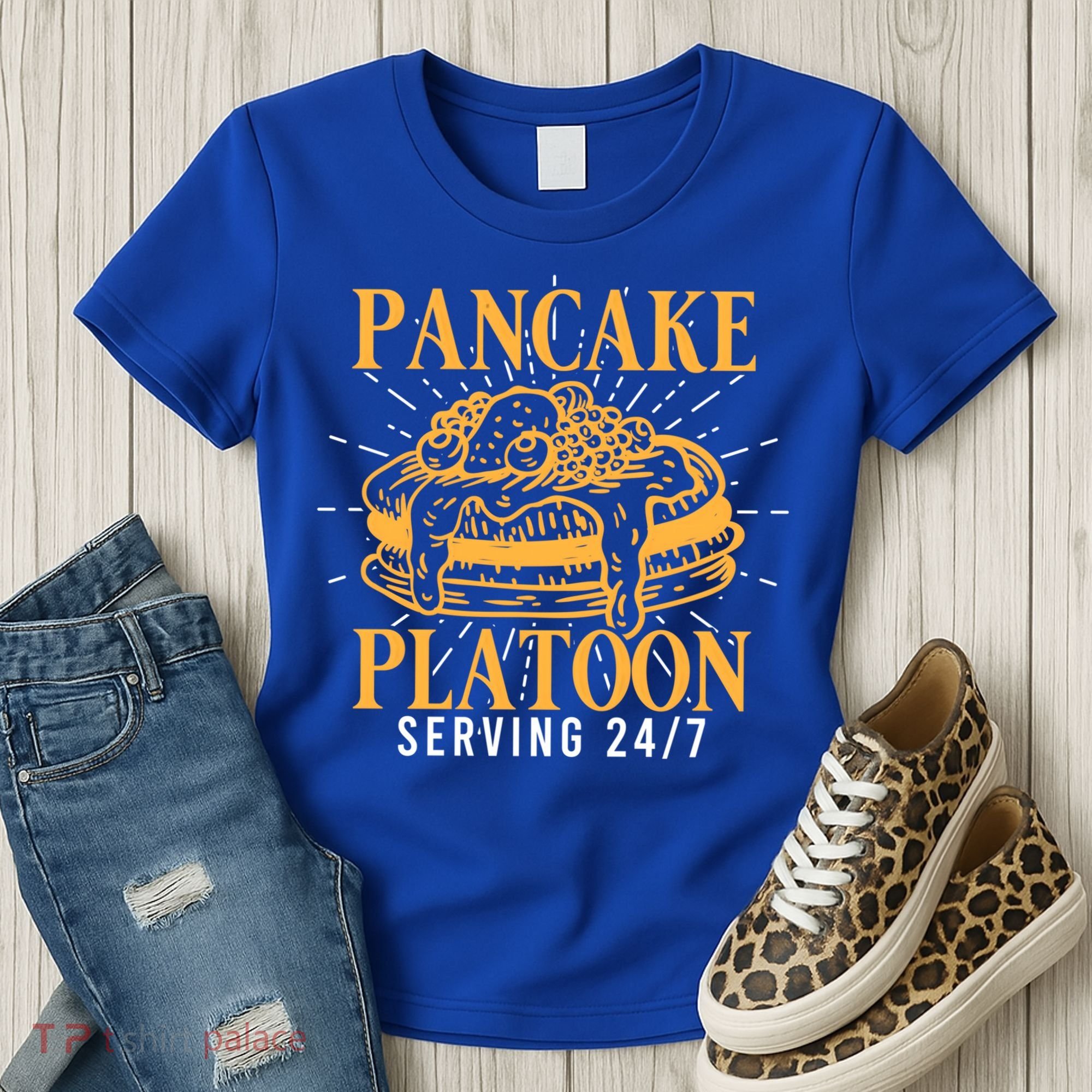 Pancake Platoon Football Line Great Gift Women's T-Shirt