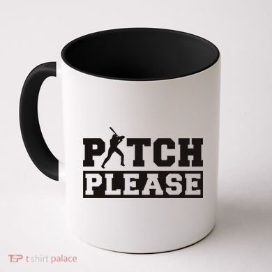 Pitch Please Funny Baseball Coffee Mug