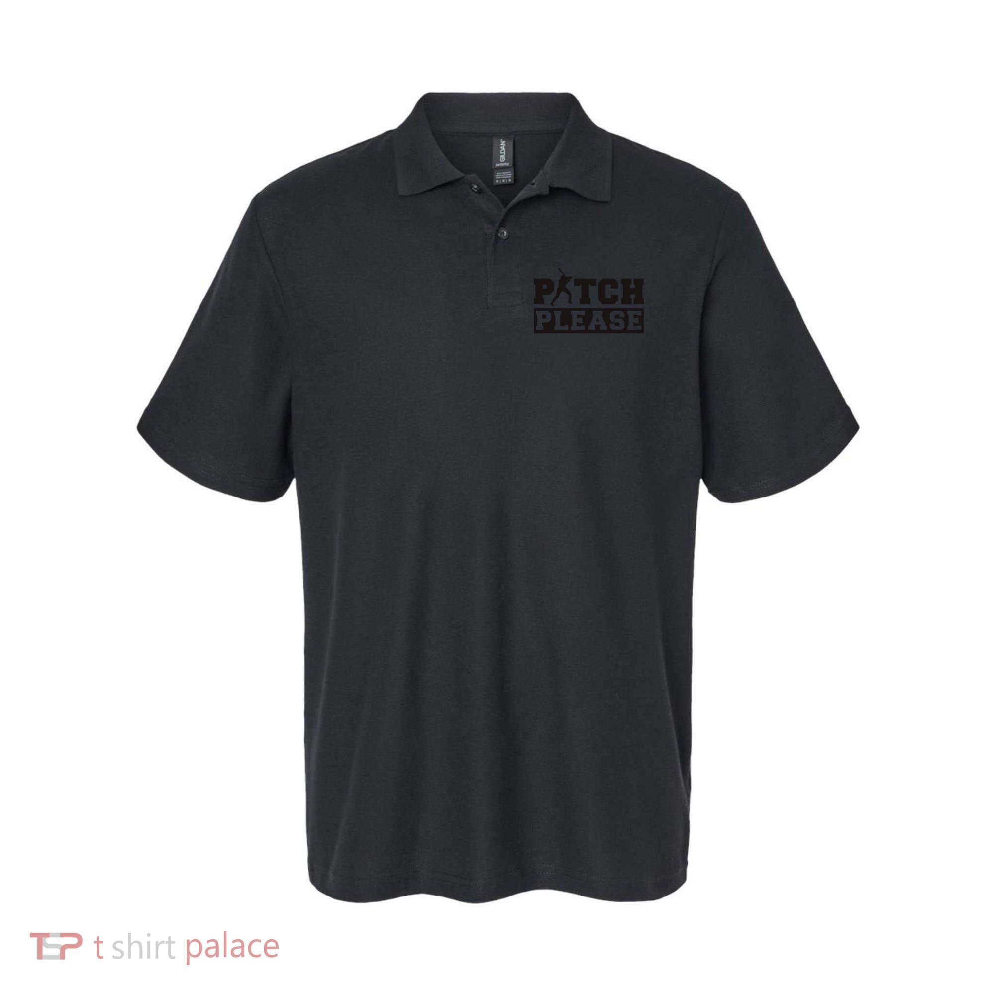 Pitch Please Funny Baseball Polo