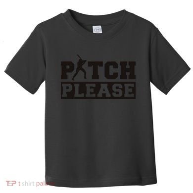 Pitch Please Funny Baseball Toddler T-Shirt