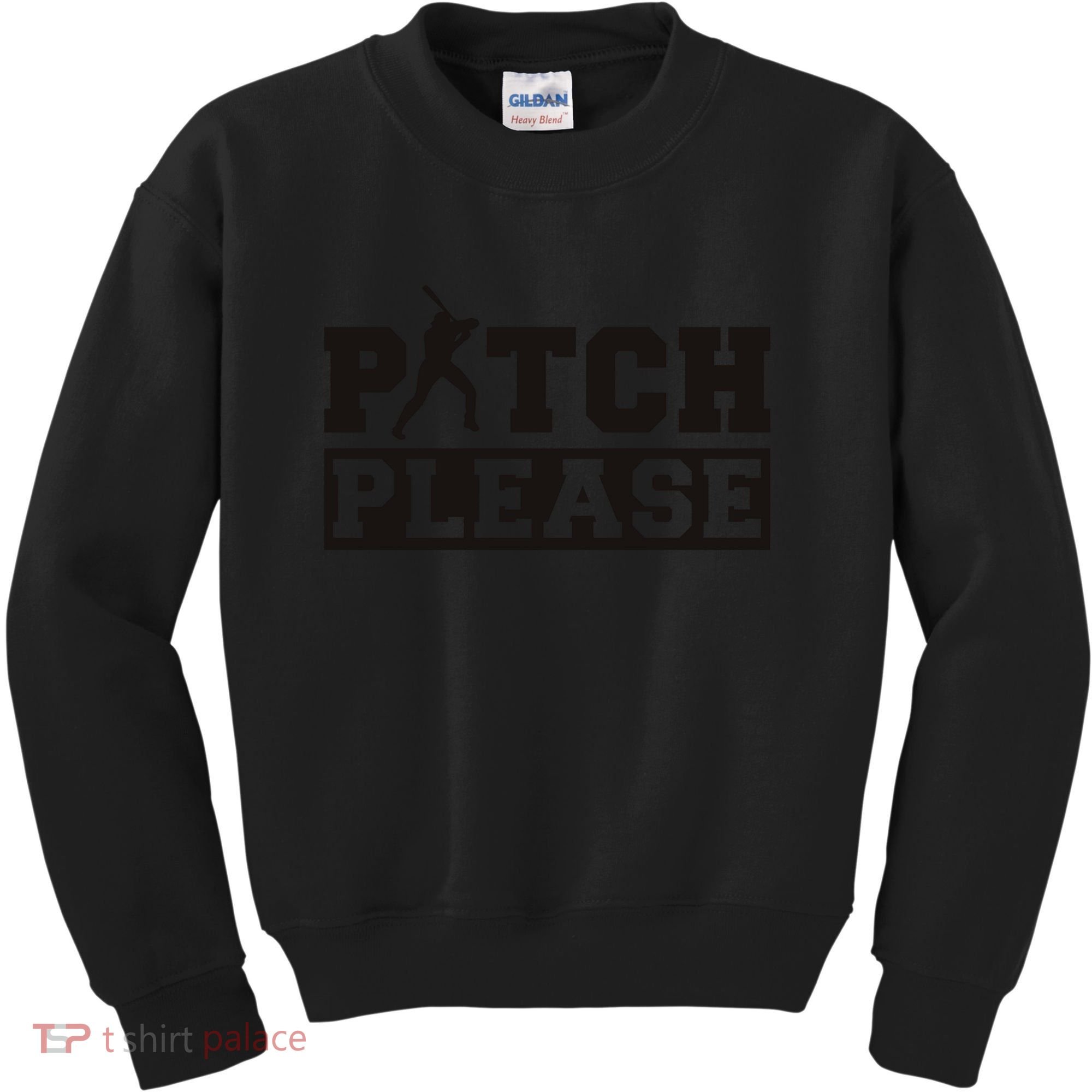 Pitch Please Funny Baseball Kids Sweatshirt