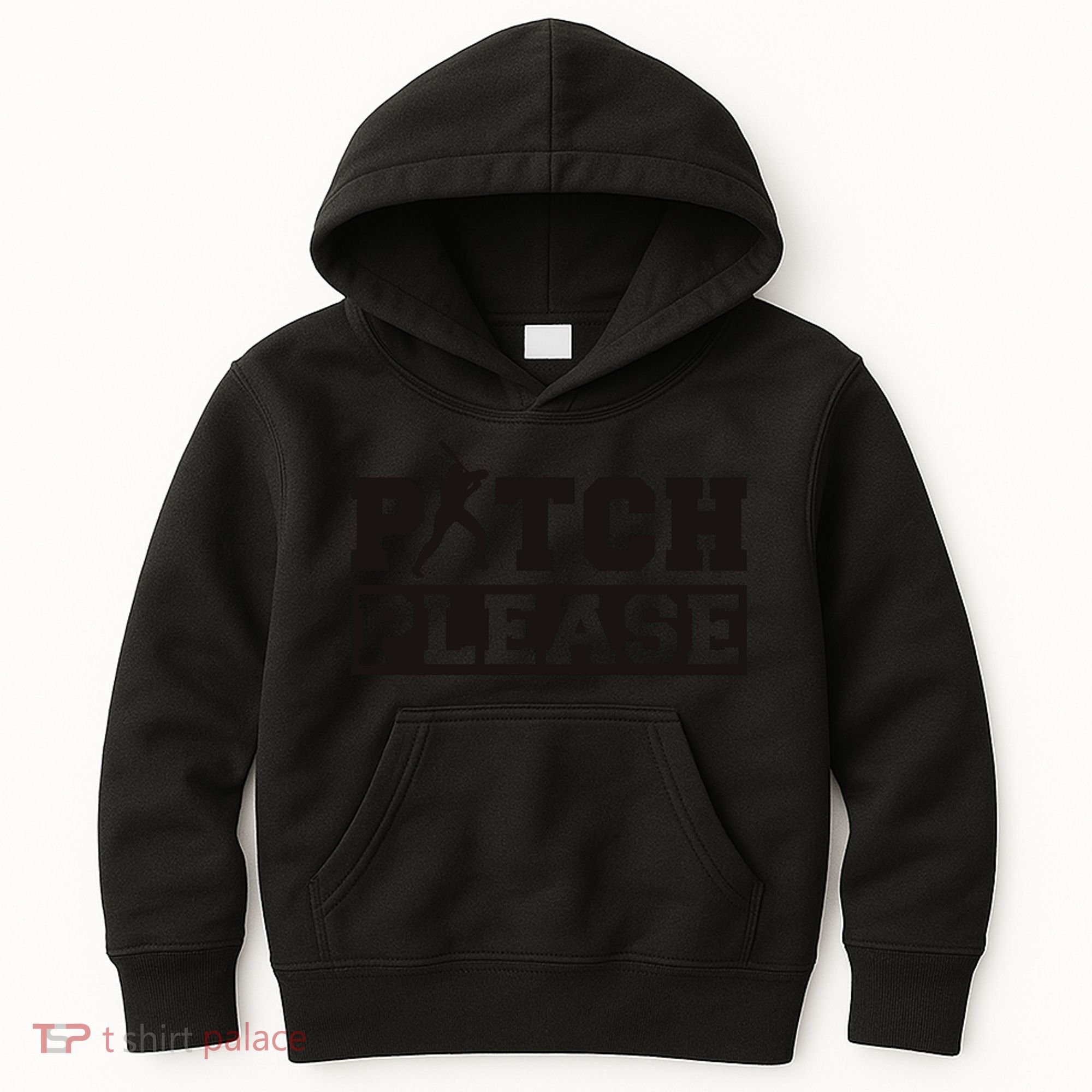 Pitch Please Funny Baseball Kids Hoodie