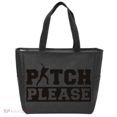 Pitch Please Funny Baseball Tote Bag
