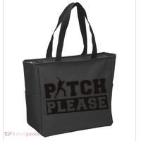 Pitch Please Funny Baseball Tote Bag thumb 2
