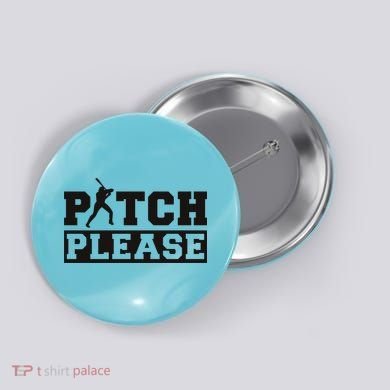 Pitch Please Funny Baseball Button