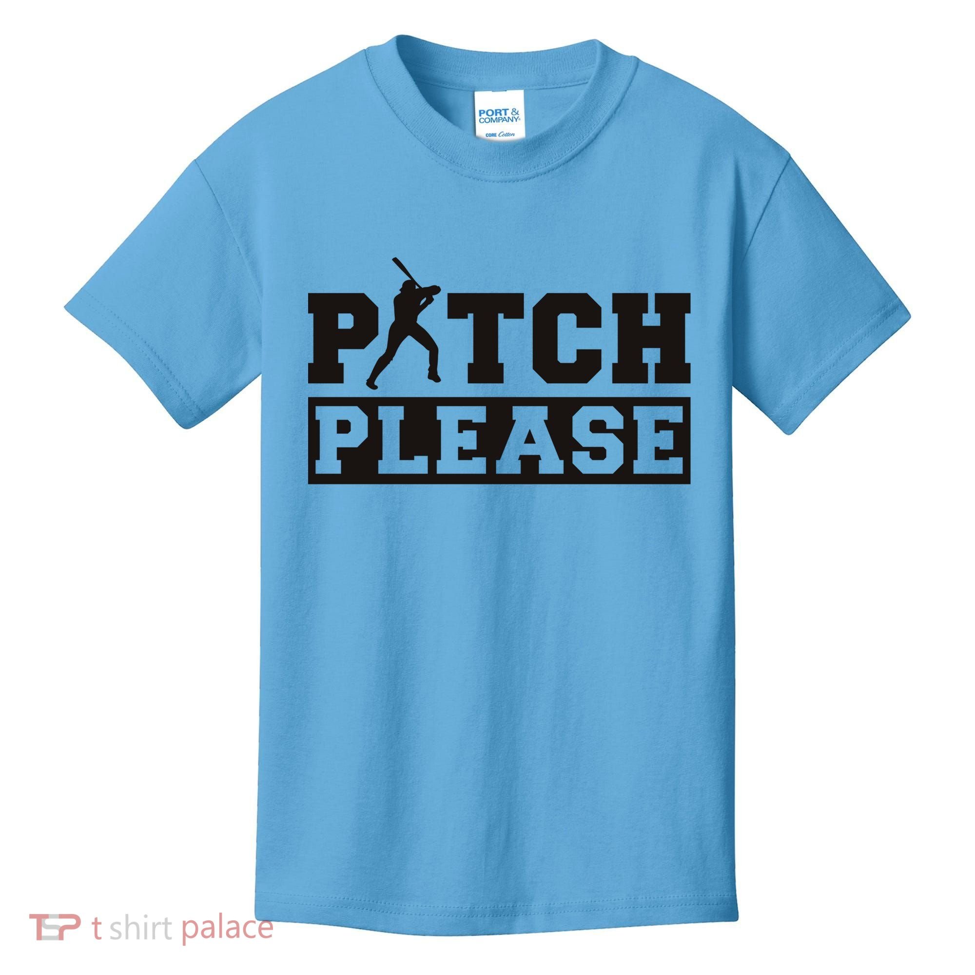 Pitch Please Funny Baseball Kids T-Shirt