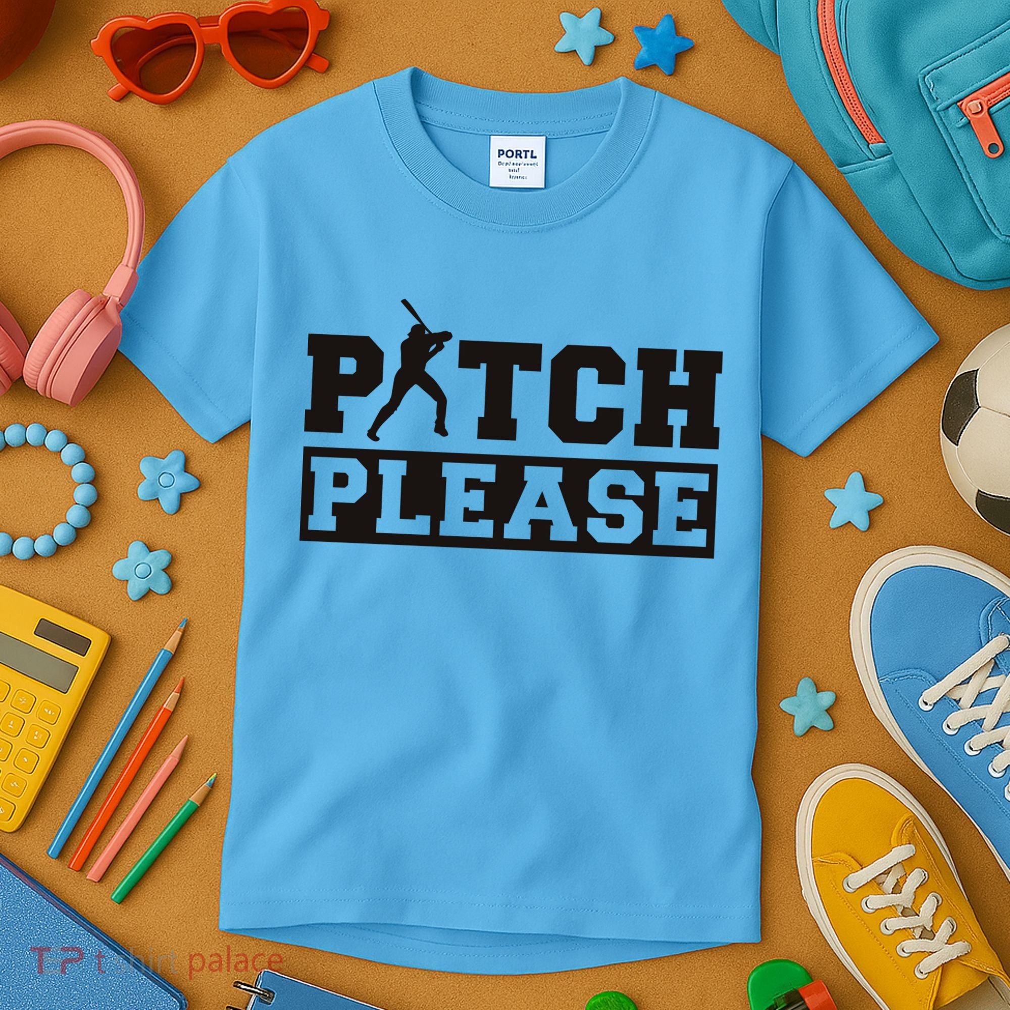Pitch Please Funny Baseball Kids T-Shirt