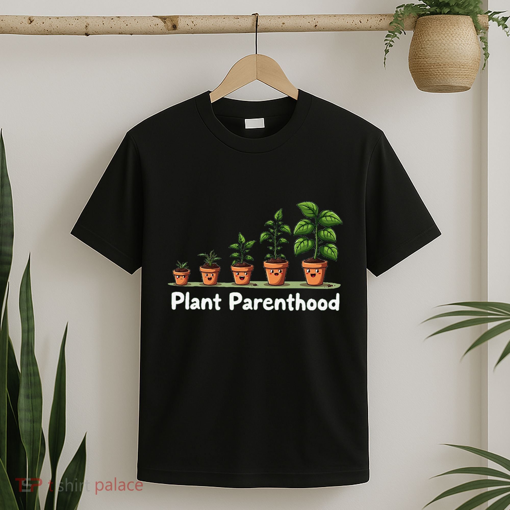 Plant Parenthood For Plant Moms & Dads Funny Cute T-Shirt