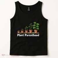 Plant Parenthood For Plant Moms & Dads Funny Cute Tank Top thumb 2