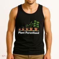 Plant Parenthood For Plant Moms & Dads Funny Cute Tank Top thumb 3