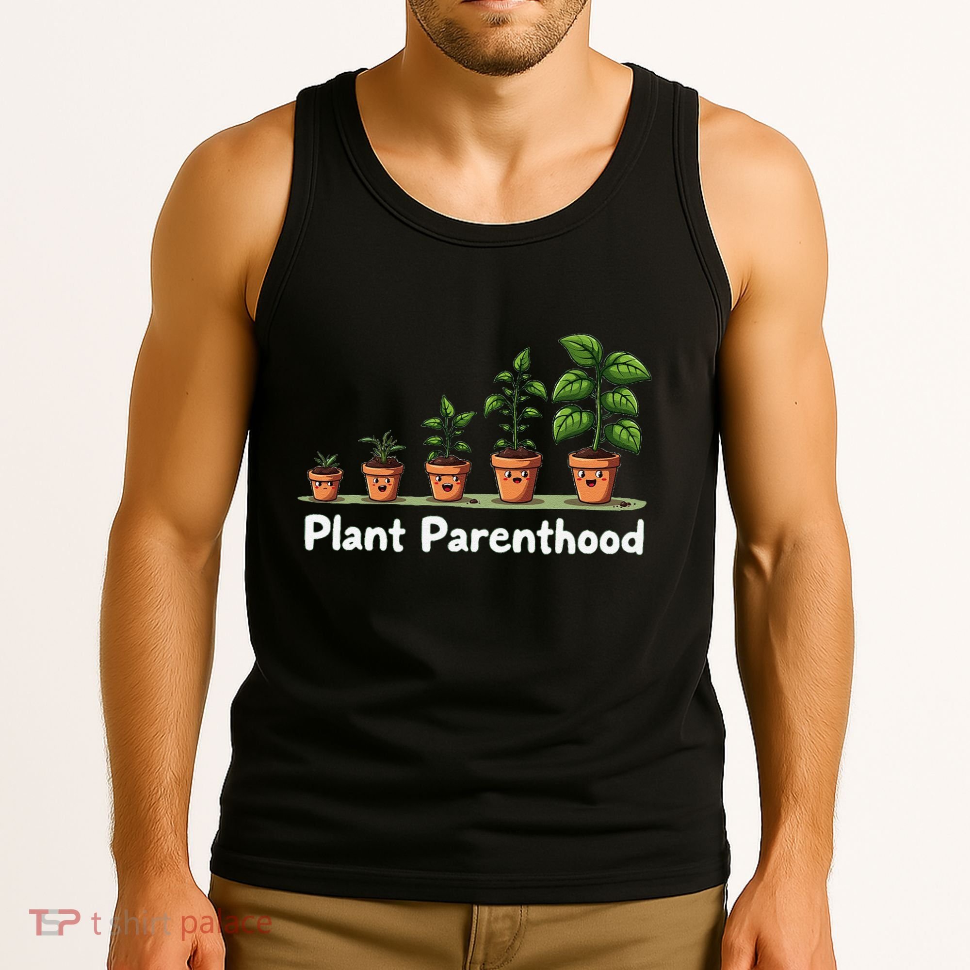 Plant Parenthood For Plant Moms & Dads Funny Cute Tank Top