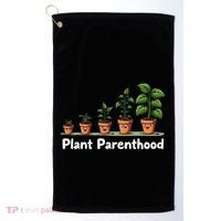 Plant Parenthood For Plant Moms & Dads Funny Cute Golf Towel thumb 0