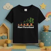 Plant Parenthood For Plant Moms & Dads Funny Cute Toddler T-Shirt thumb 3