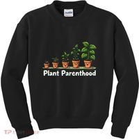 Plant Parenthood For Plant Moms & Dads Funny Cute Kids Sweatshirt thumb 0