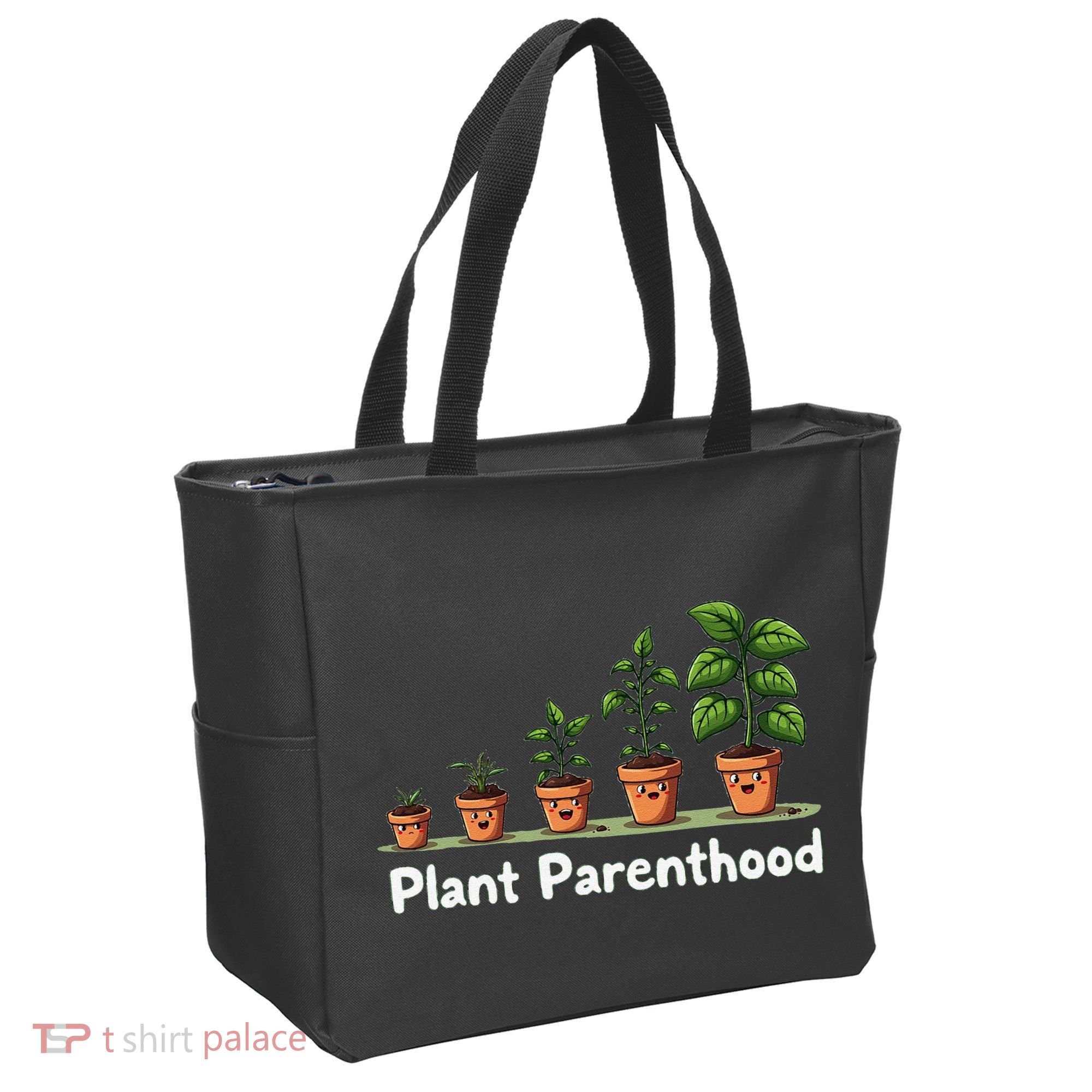 Plant Parenthood For Plant Moms & Dads Funny Cute Tote Bag