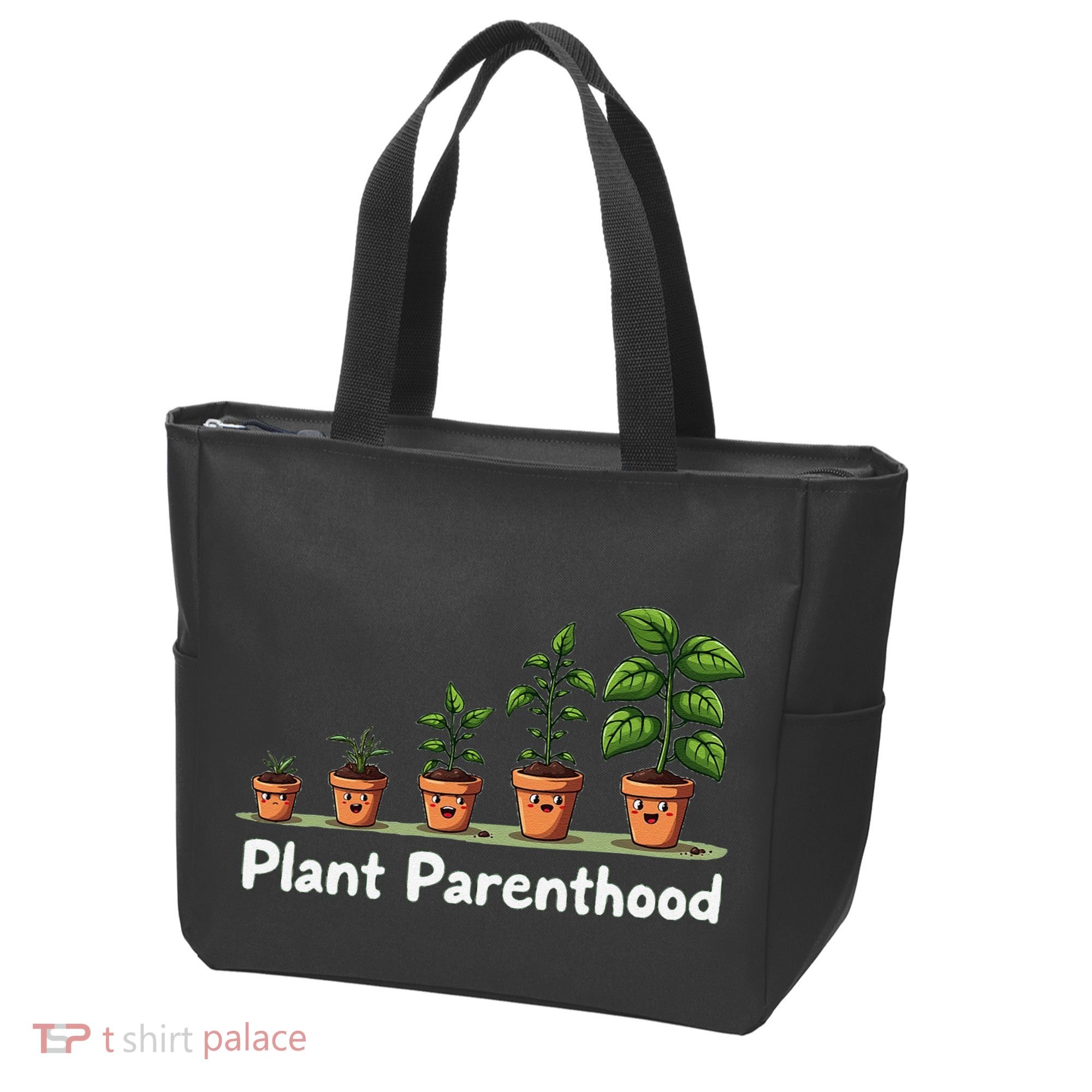 Plant Parenthood For Plant Moms & Dads Funny Cute Tote Bag