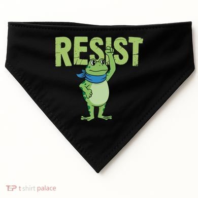 Portland Protest Frog USA-Made Doggie Bandana
