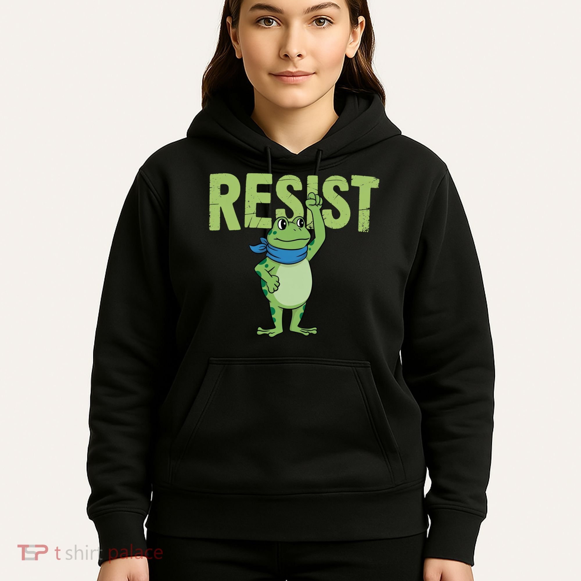 Portland Protest Frog Hoodie