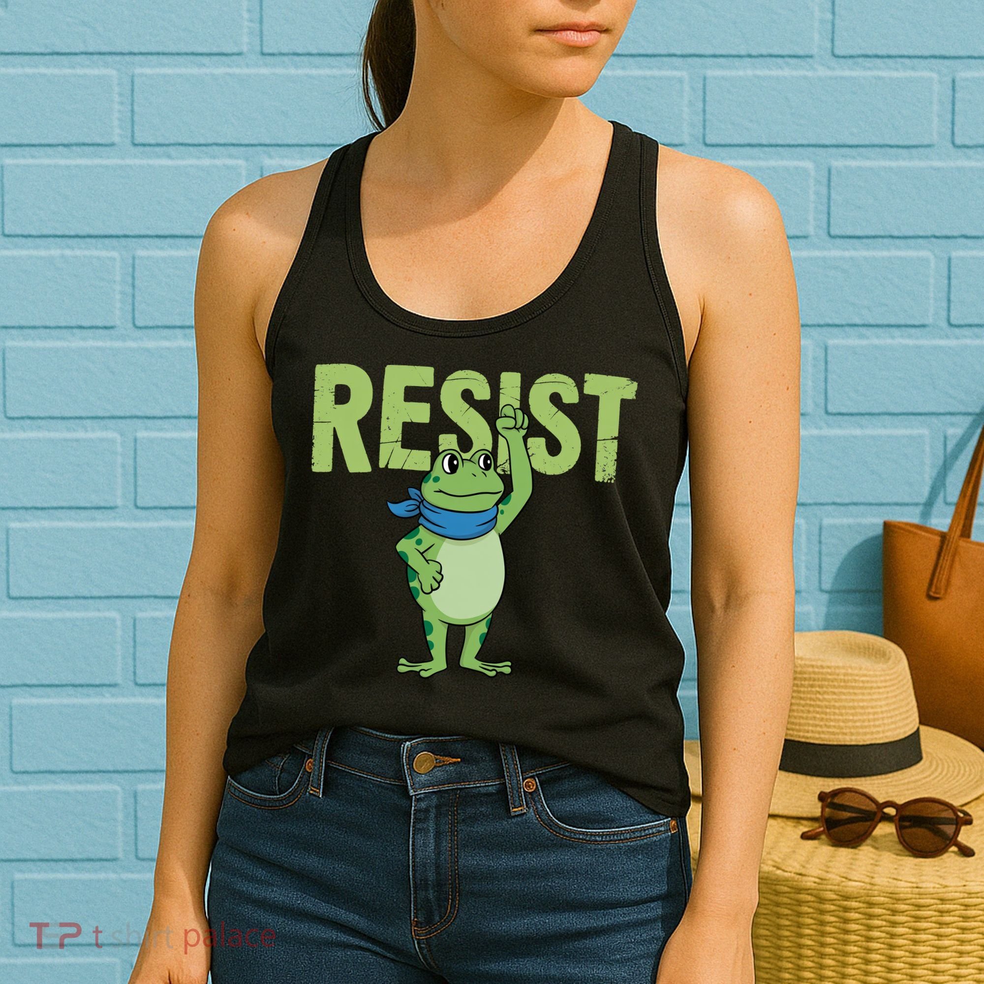 Portland Protest Frog Women's Tank Top