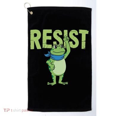 Portland Protest Frog Golf Towel