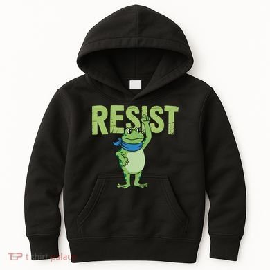 Portland Protest Frog Kids Hoodie