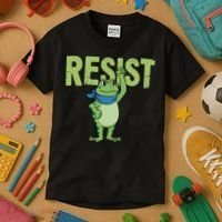 Portland Protest Frog Kids T-Shirt thumb 3