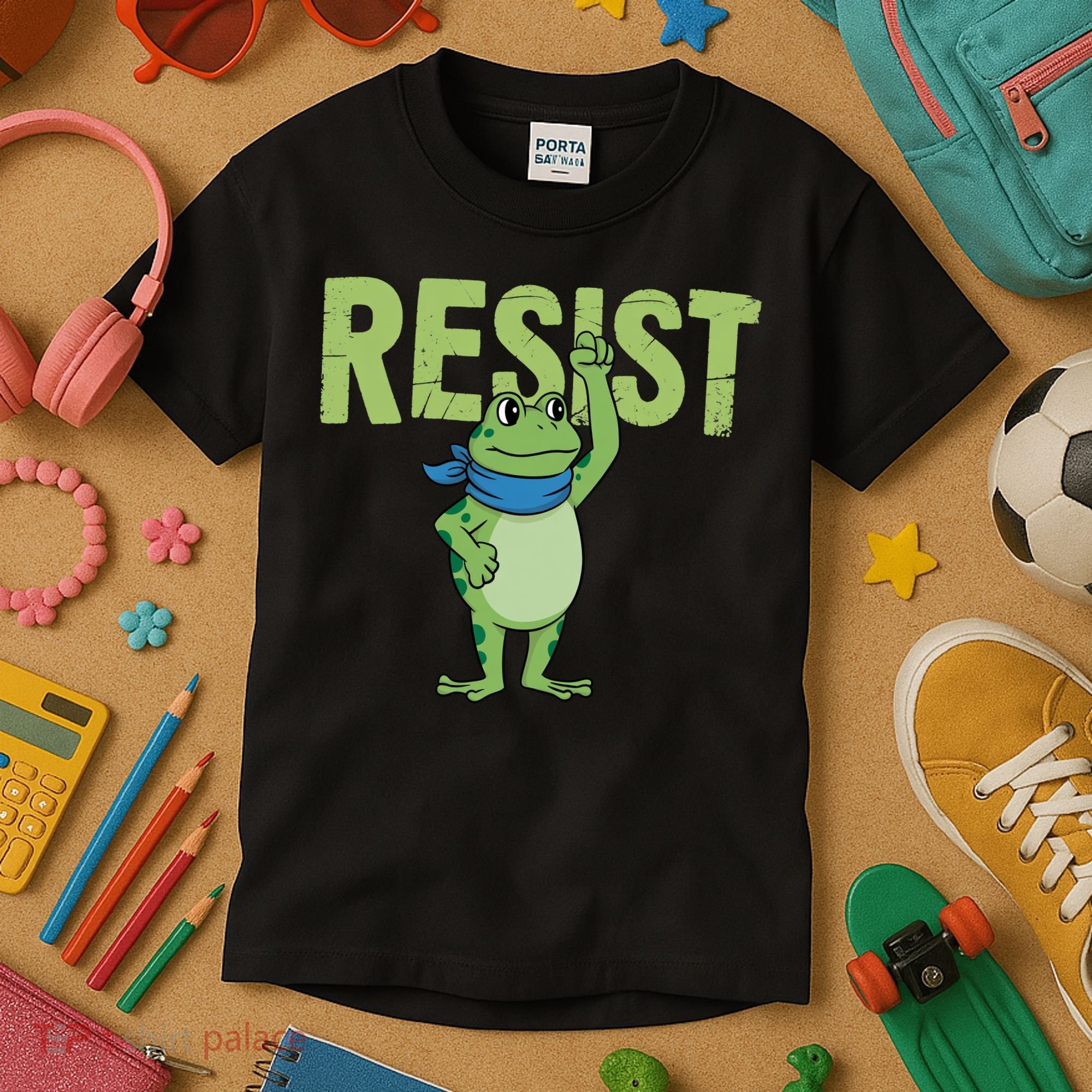 Portland Protest Frog Kids T-Shirt