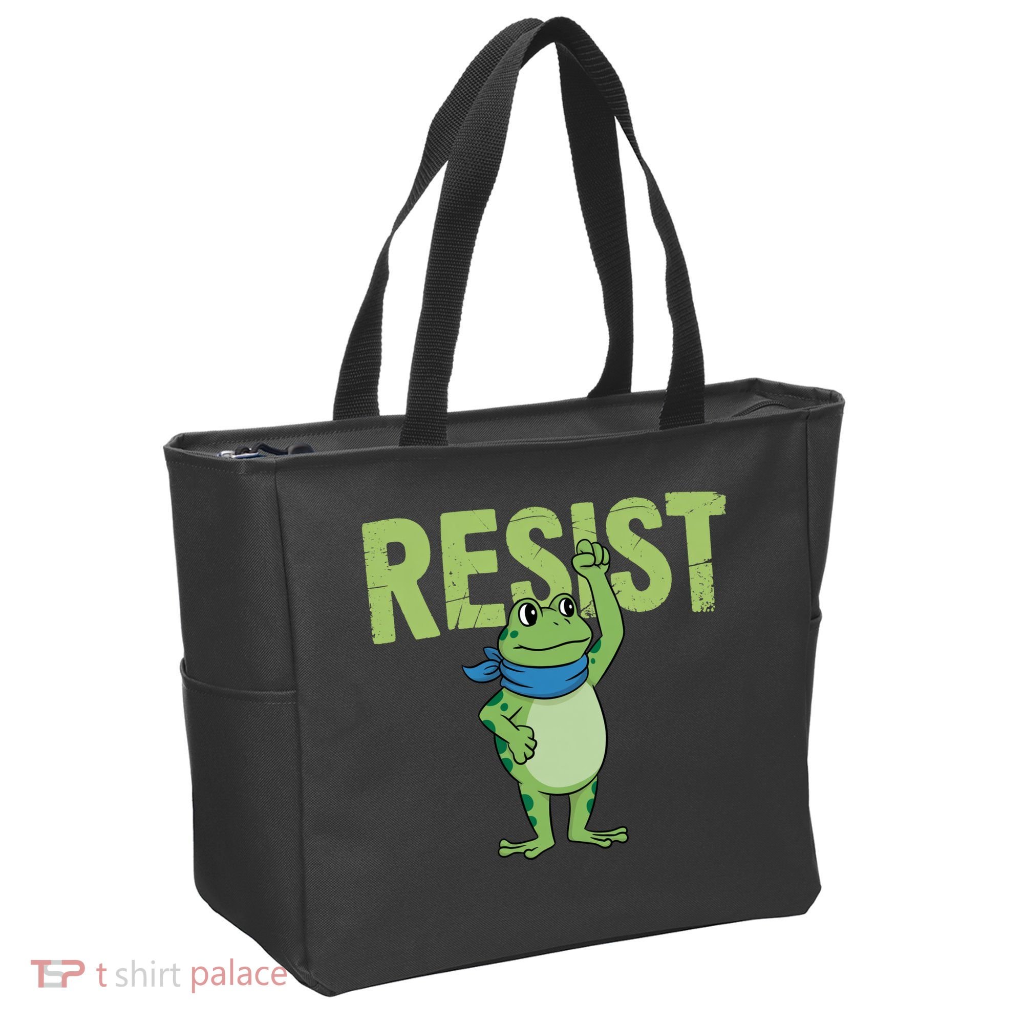 Portland Protest Frog Tote Bag