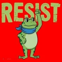 Portland Protest Frog Santa Hat thumb 1