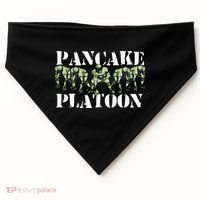 Pancake Platoon Funny Offensive Lineman Football OLine USA-Made Doggie Bandana thumb 0