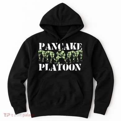 Pancake Platoon Funny Offensive Lineman Football OLine Hoodie
