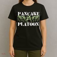 Pancake Platoon Funny Offensive Lineman Football OLine T-Shirt thumb 4