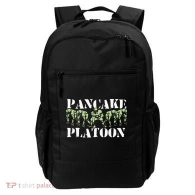 Pancake Platoon Funny Offensive Lineman Football OLine Backpack