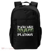 Pancake Platoon Funny Offensive Lineman Football OLine Backpack thumb 0