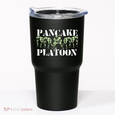 Pancake Platoon Funny Offensive Lineman Football OLine Tumbler