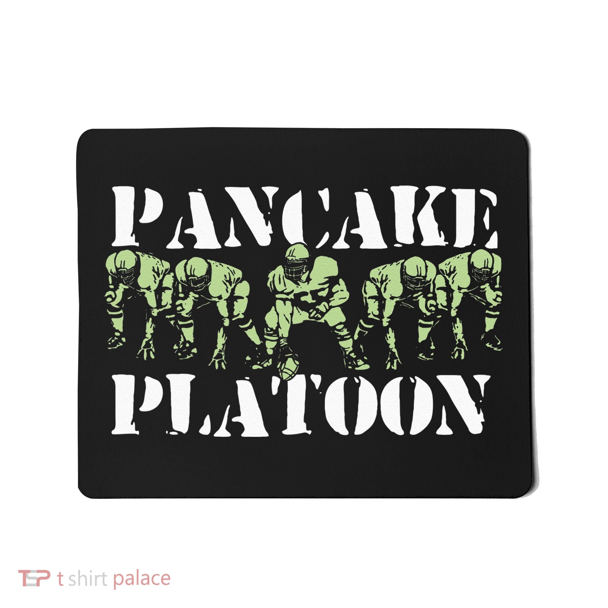 Pancake Platoon Funny Offensive Lineman Football OLine Mousepad