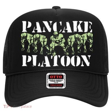 Pancake Platoon Funny Offensive Lineman Football OLine Hat
