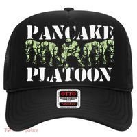 Pancake Platoon Funny Offensive Lineman Football OLine Hat thumb 0