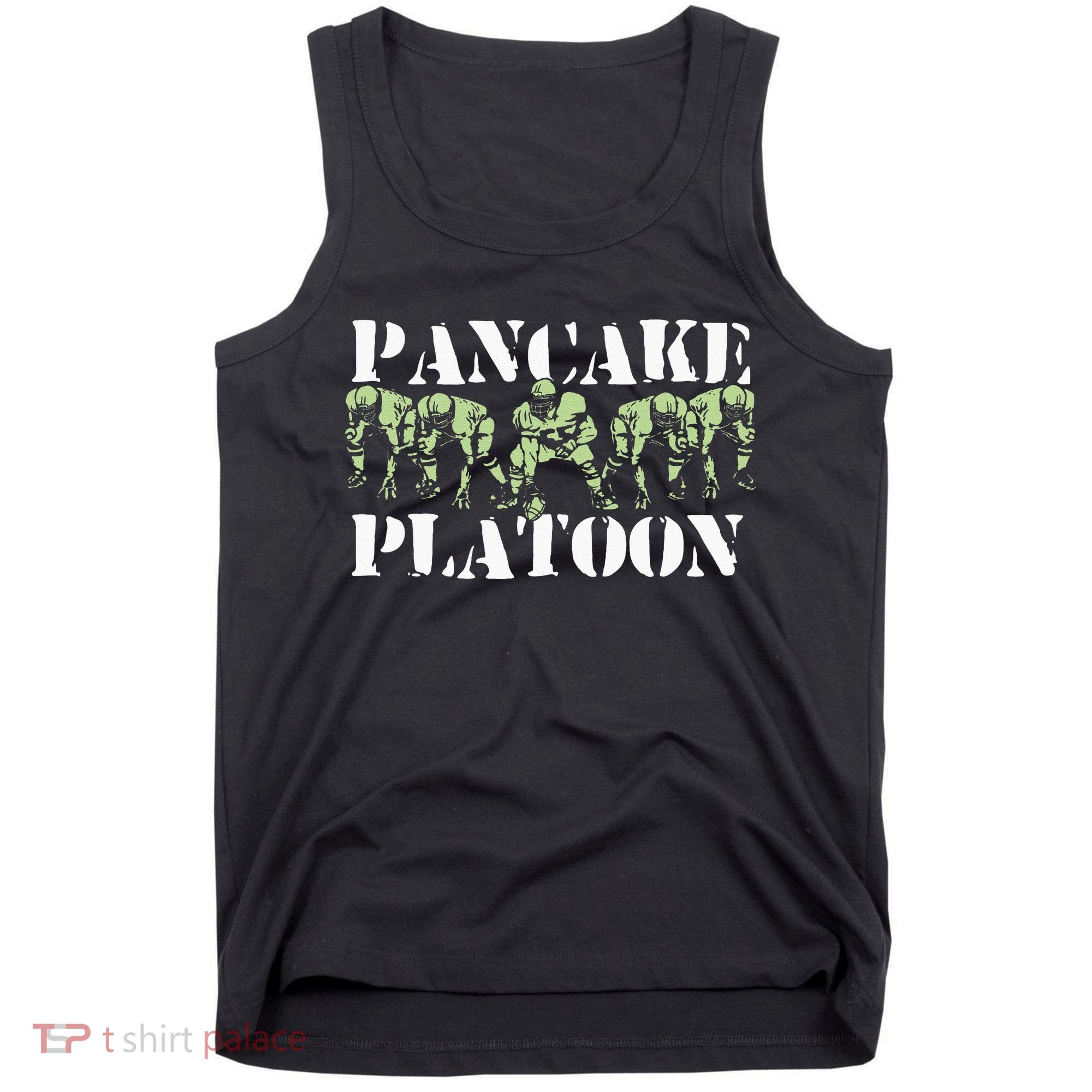 Pancake Platoon Funny Offensive Lineman Football OLine Tank Top