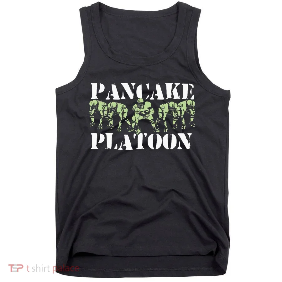 Pancake Platoon Funny Offensive Lineman Football OLine Tank Top
