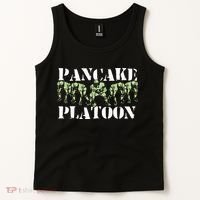 Pancake Platoon Funny Offensive Lineman Football OLine Tank Top thumb 2