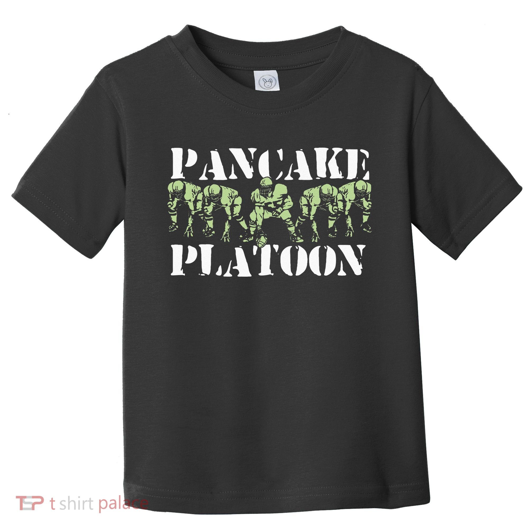 Pancake Platoon Funny Offensive Lineman Football OLine Toddler T-Shirt